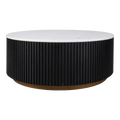 Marlton Round Coffee Table - Medium Black