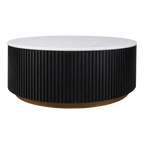 Marlton Round Coffee Table - Medium Black