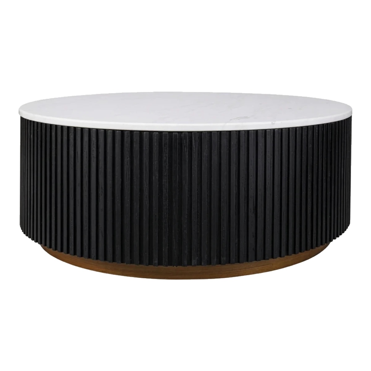 Marlton Round Coffee Table - Medium Black