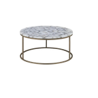 Montrose Agate Coffee Table - White Agate