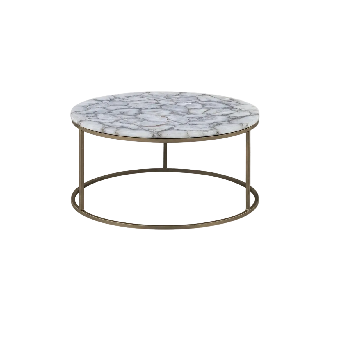 Montrose Agate Coffee Table - White Agate