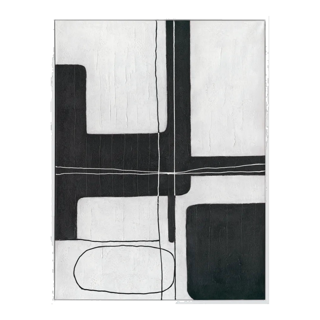 Dark Geometry Series I Canvas Painting