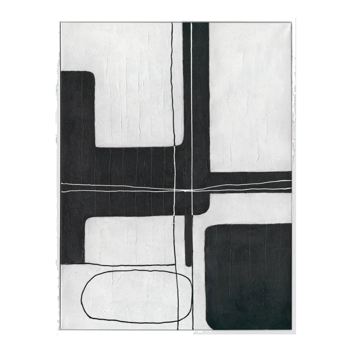 Dark Geometry Series I Canvas Painting