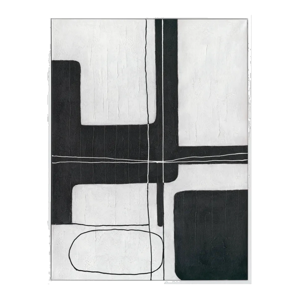Dark Geometry Series I Canvas Painting
