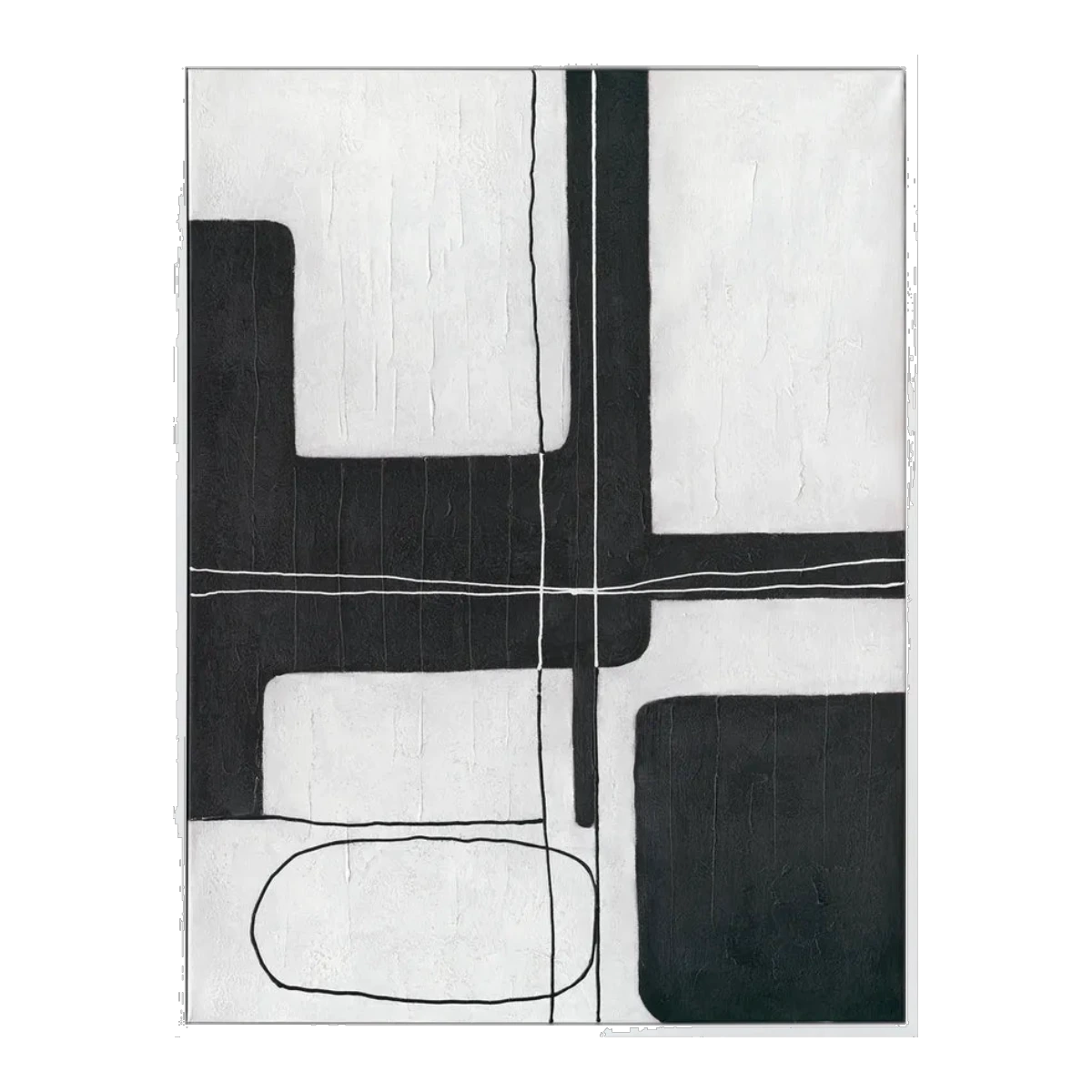 Dark Geometry Series I Canvas Painting
