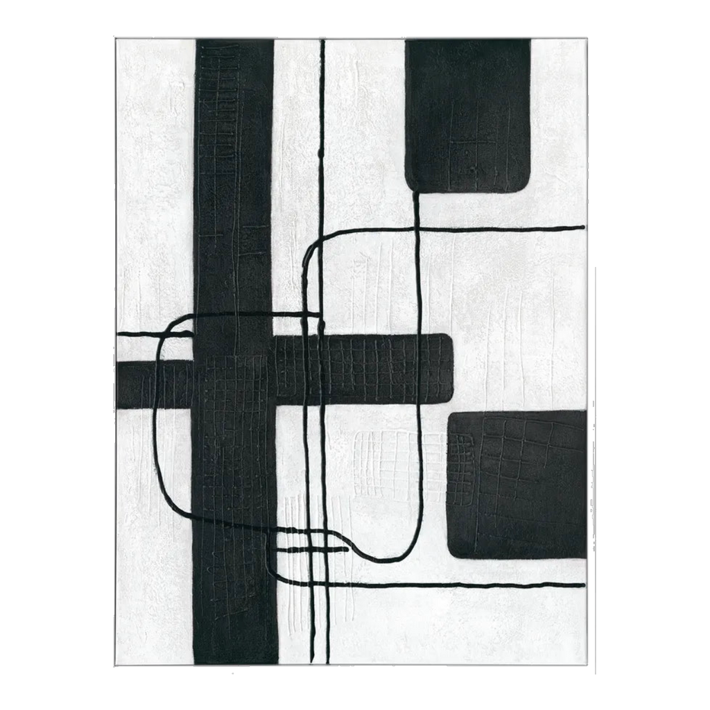 Dark Geometry Series II Canvas Painting