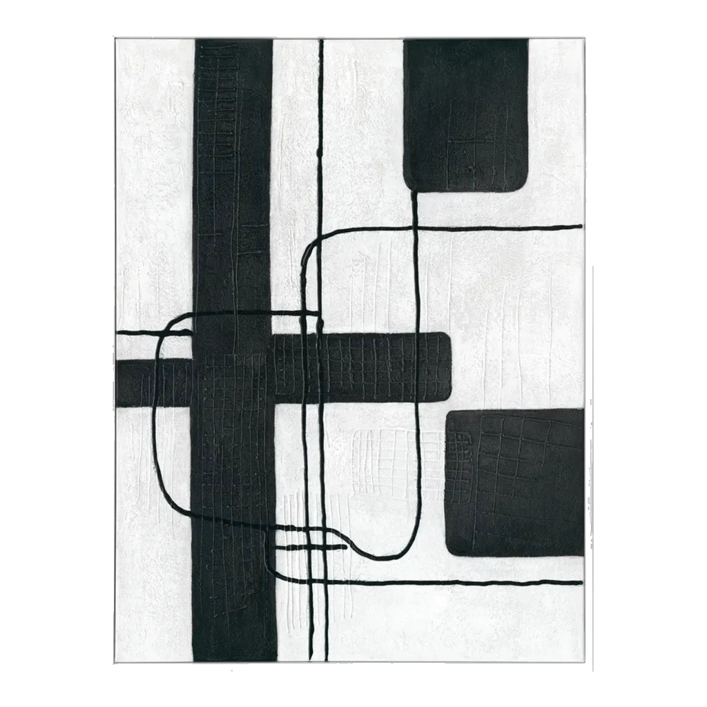 Dark Geometry Series II Canvas Painting