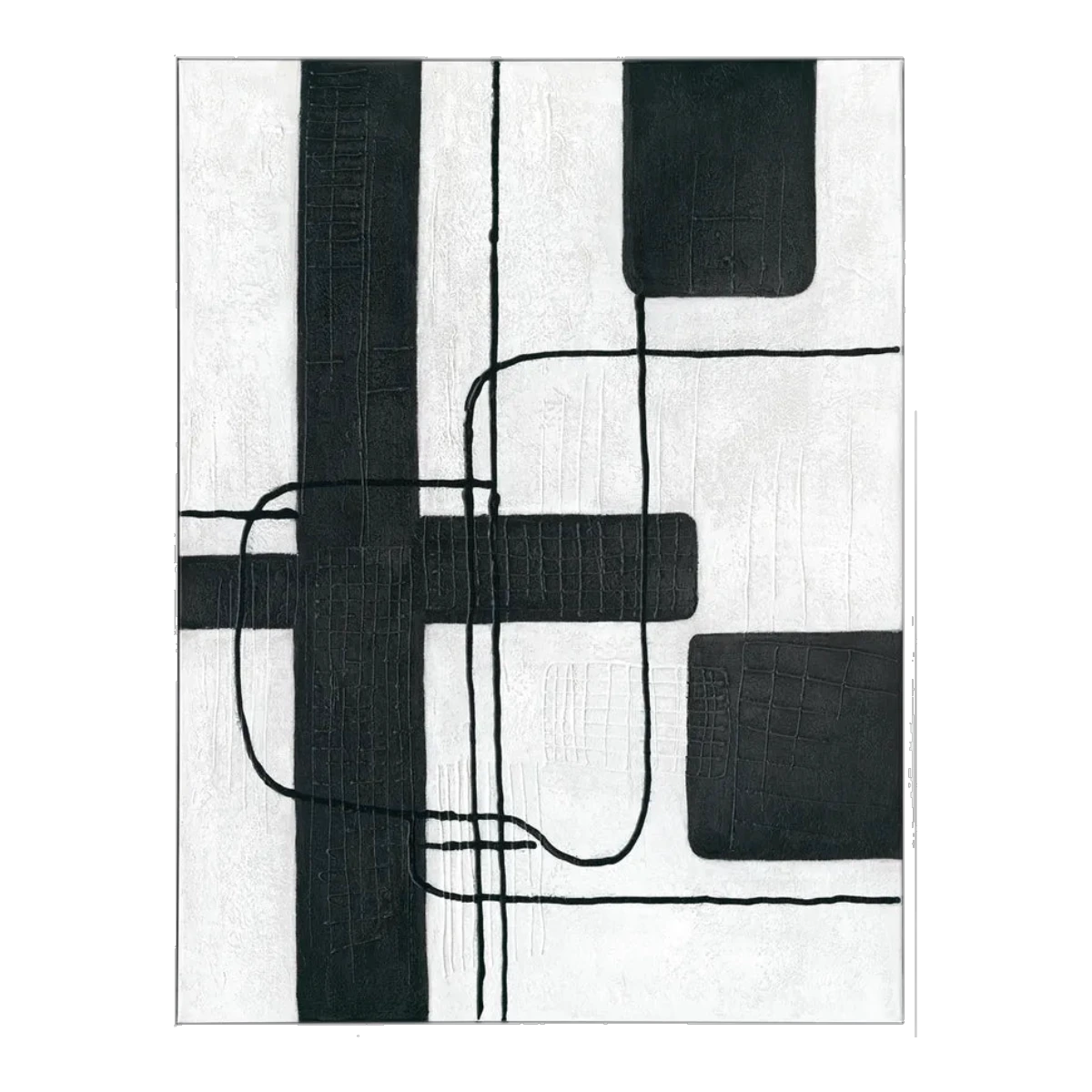 Dark Geometry Series II Canvas Painting