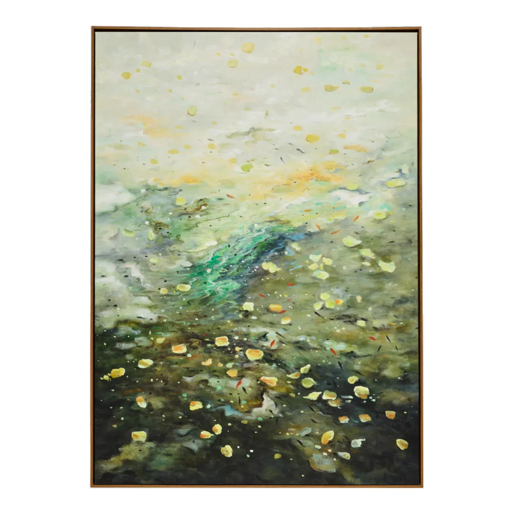 Falling Leaves Oil On Canvas Painting