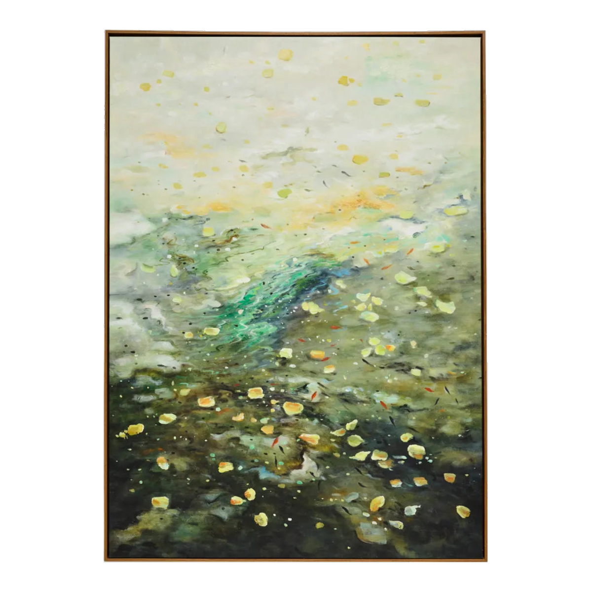 Falling Leaves Oil On Canvas Painting