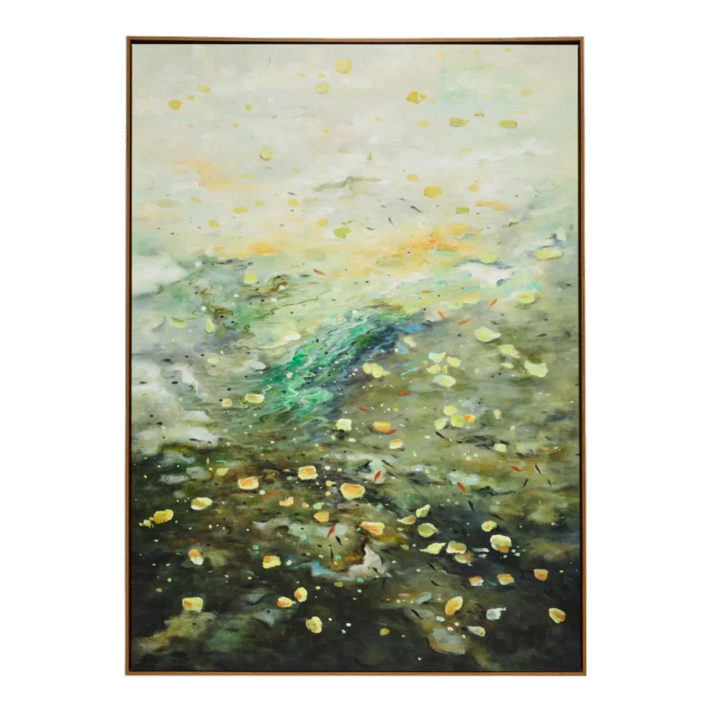 Falling Leaves Oil On Canvas Painting