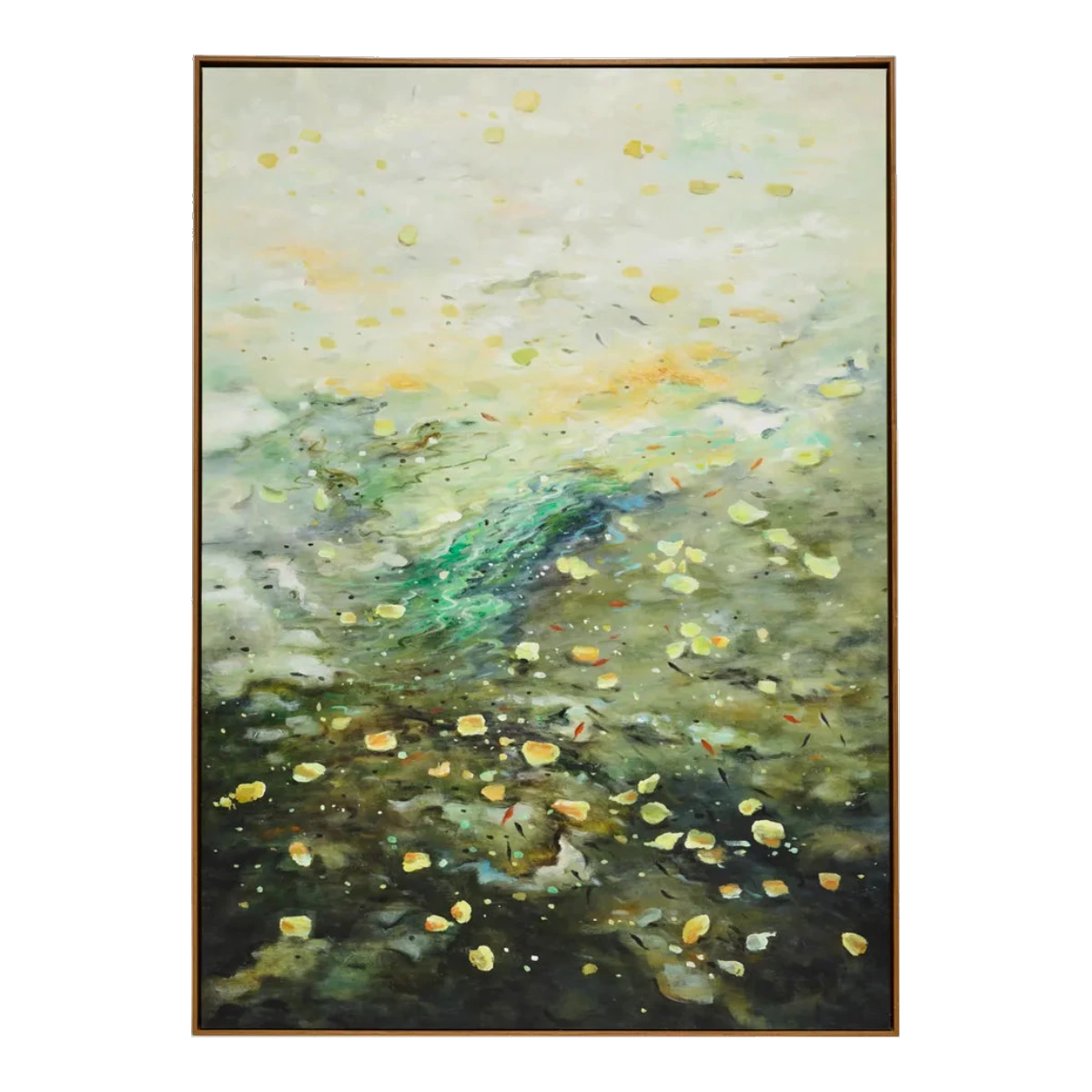 Falling Leaves Oil On Canvas Painting