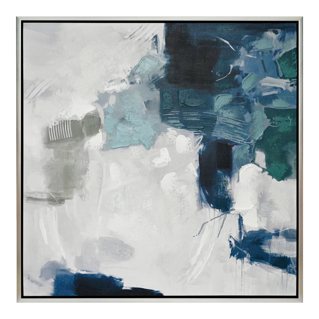 Ms. Verne Blue Series Enhanced Canvas Print