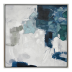 Ms. Verne Blue Series Enhanced Canvas Print