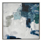 Ms. Verne Blue Series Enhanced Canvas Print