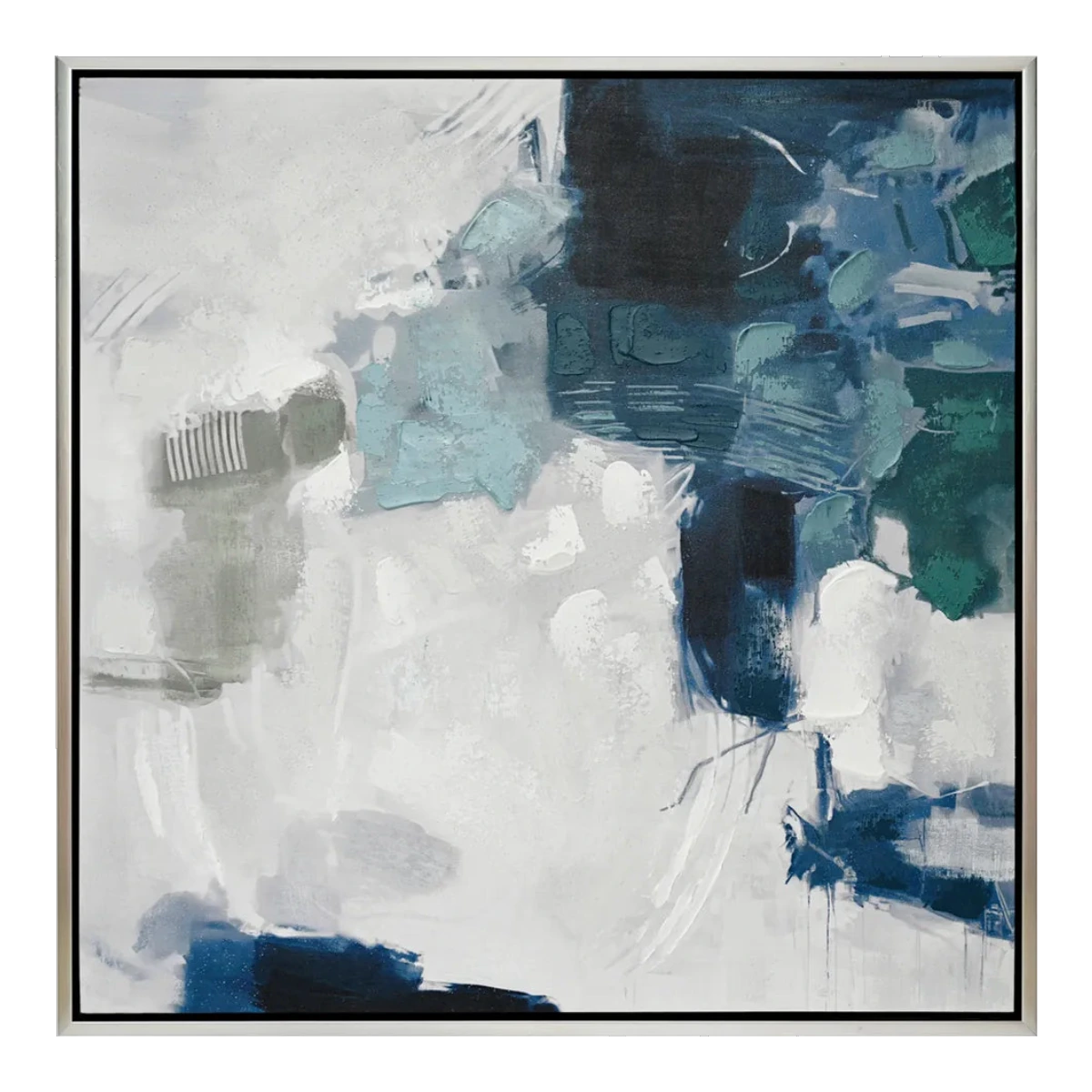 Ms. Verne Blue Series Enhanced Canvas Print