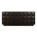 Berkley Smoked Oak Buffet - Black Marble