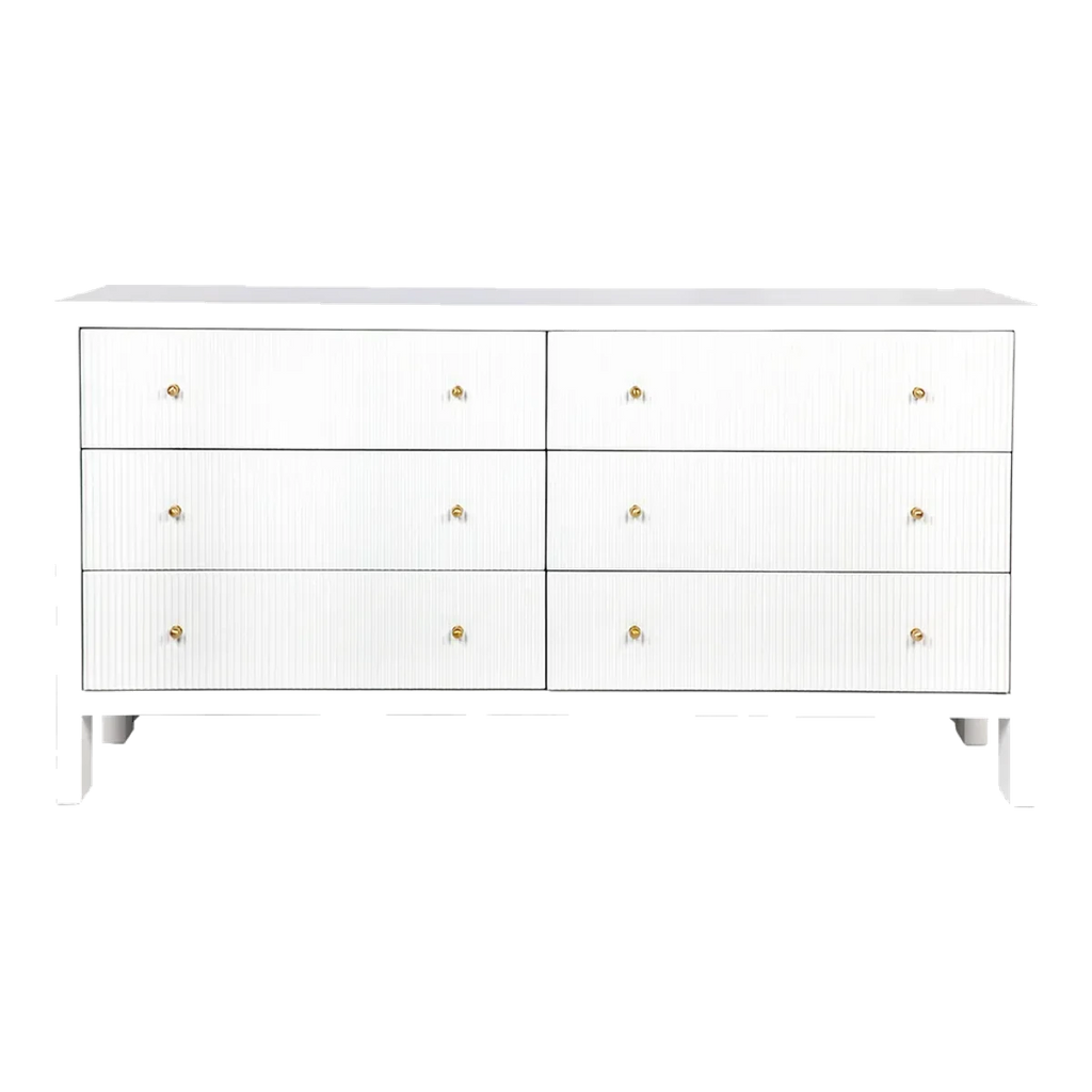 Avondale 6 Drawer Chest - White