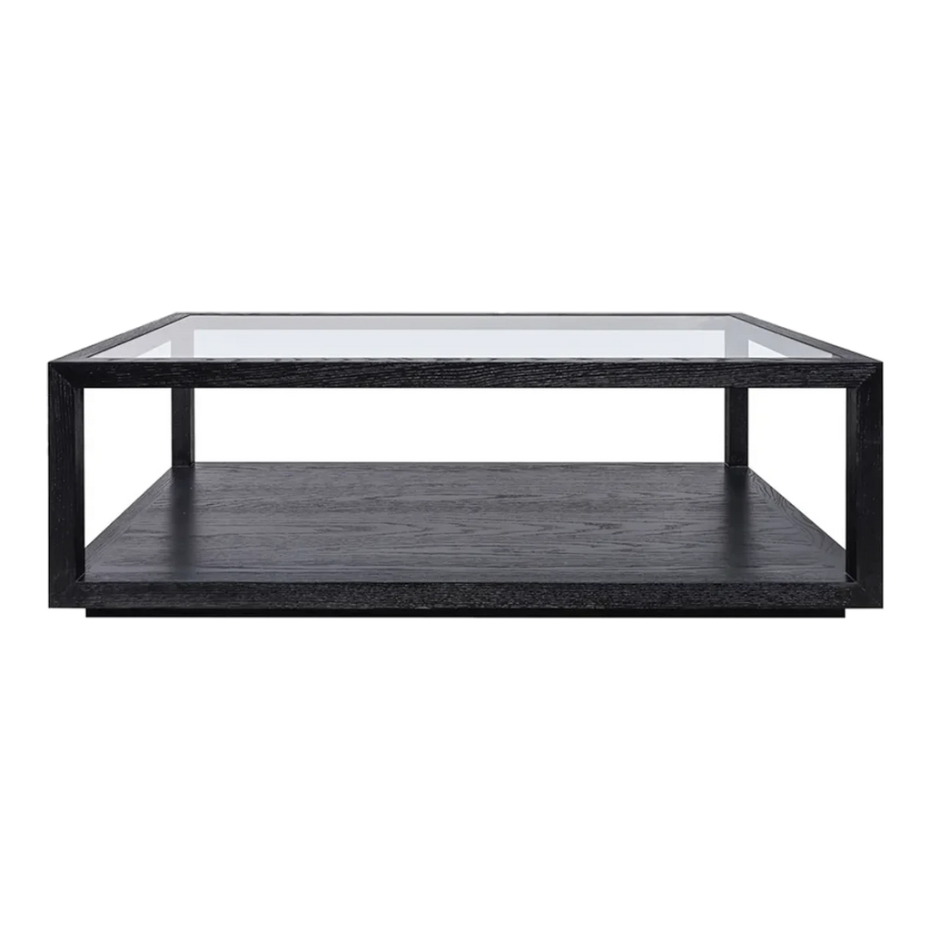 Sutton Oak Rectangle Coffee Table - Black