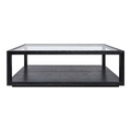 Sutton Oak Rectangle Coffee Table - Black