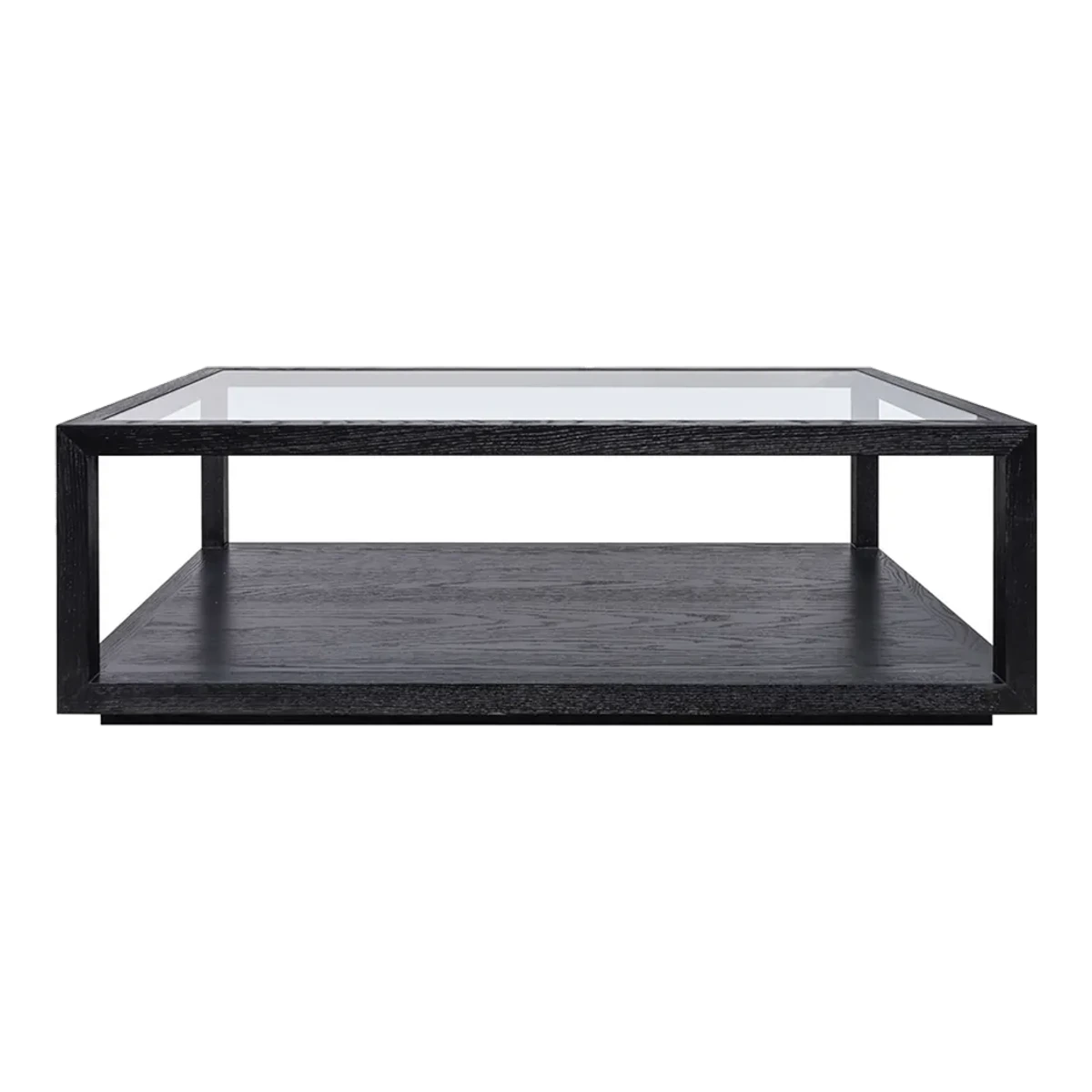 Sutton Oak Rectangle Coffee Table - Black