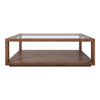 Sutton Oak Rectangle Coffee Table - Walnut