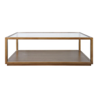 Sutton Rectangle Coffee Table - Antique Gold