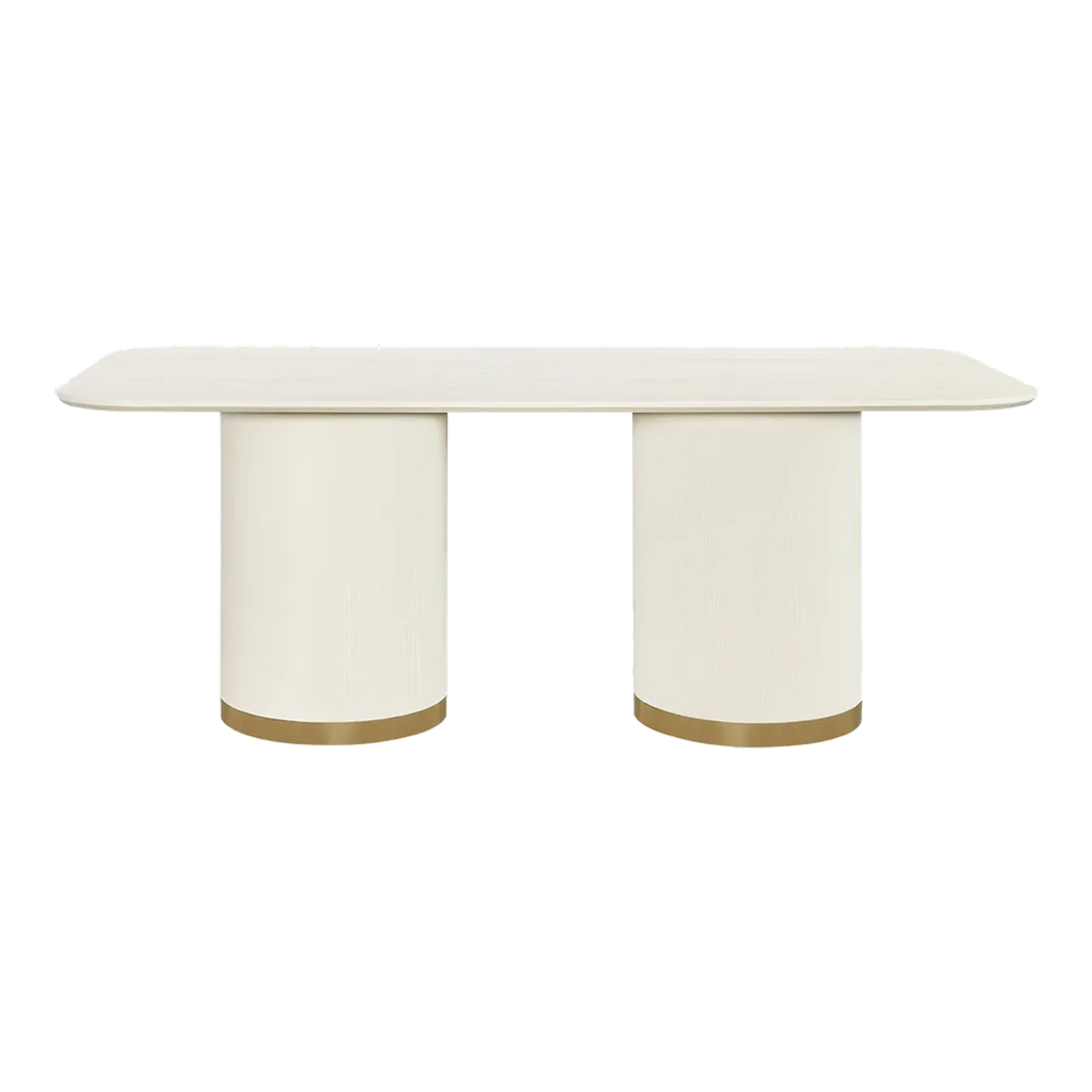 Ellison Rectangular Dining Table - 2m Ivory