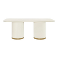 Ellison Rectangular Dining Table - 2m Ivory