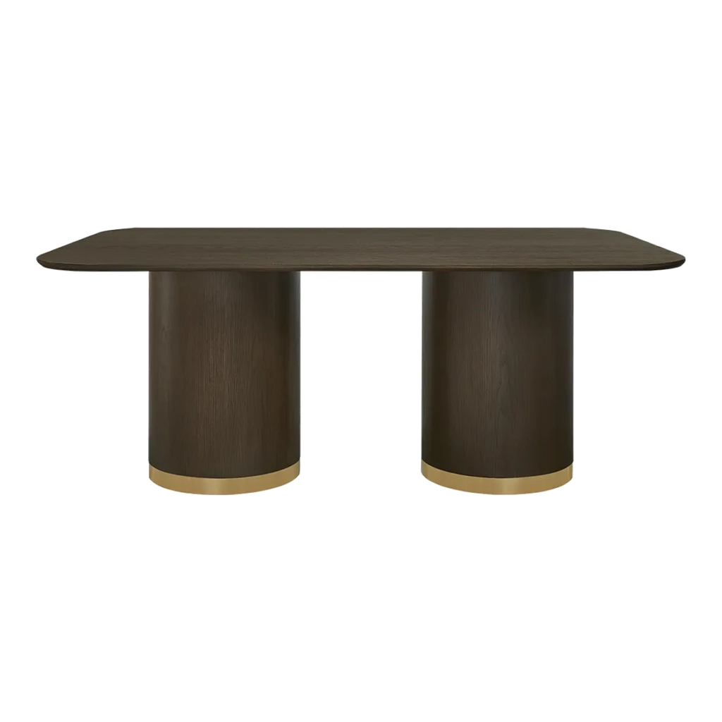 Ellison Rectangular Dining Table - 2m Smoked Oak