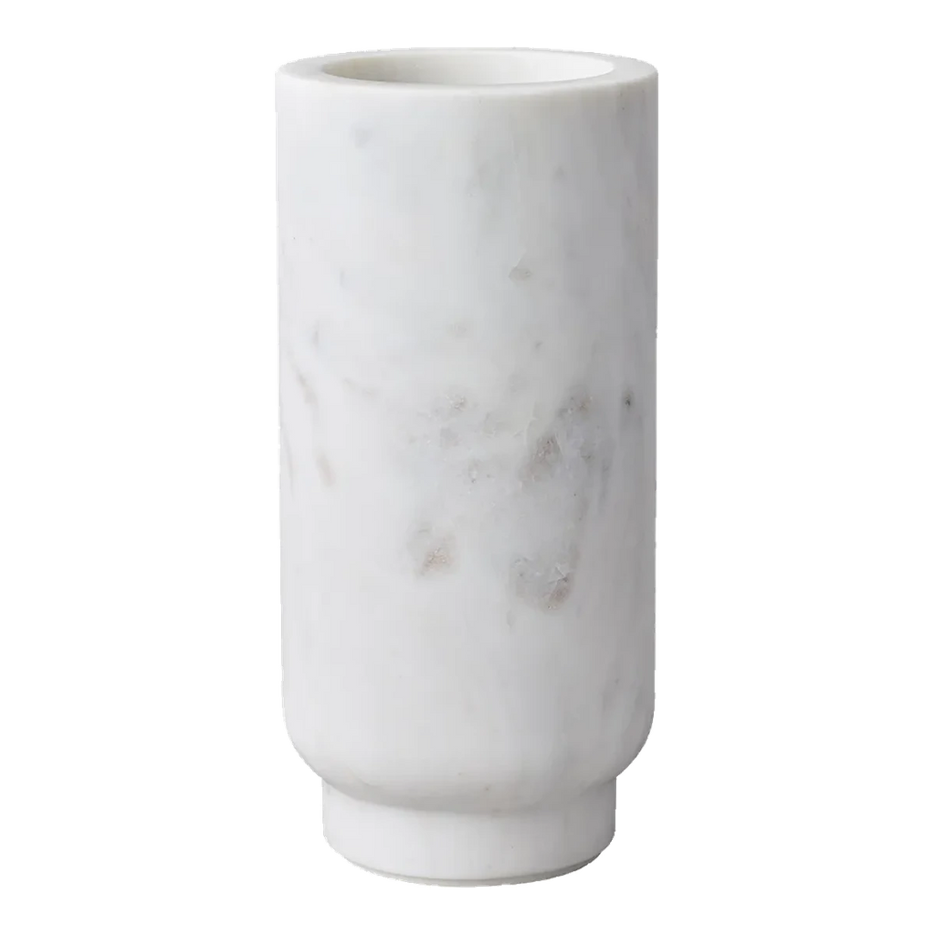 Atlas Marble Vase - Large White