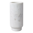 Atlas Marble Vase - Large White