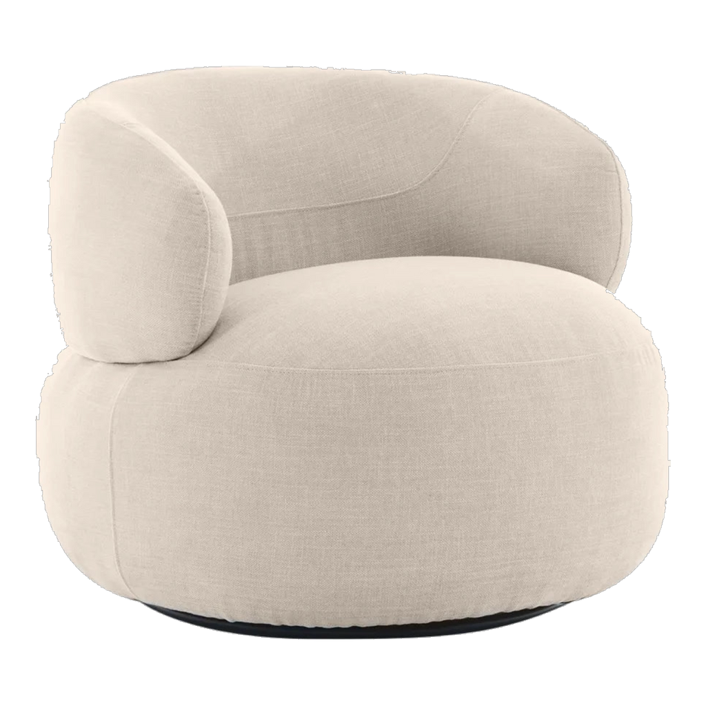 Greenwich Swivel Occasional Chair - Natural Chenille