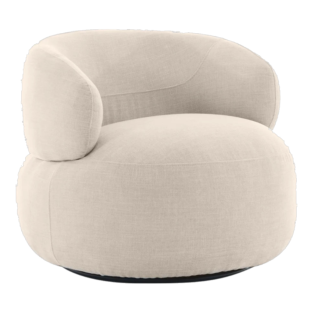 Greenwich Swivel Occasional Chair - Natural Chenille