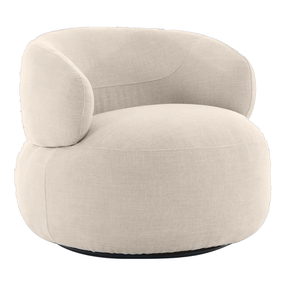 Graystone Swivel Accent Chair - Natural Chenille