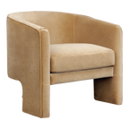 Kendall Arm Chair - Ochre Velvet