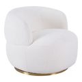 Tanner Swivel Accent Chair - Ecru