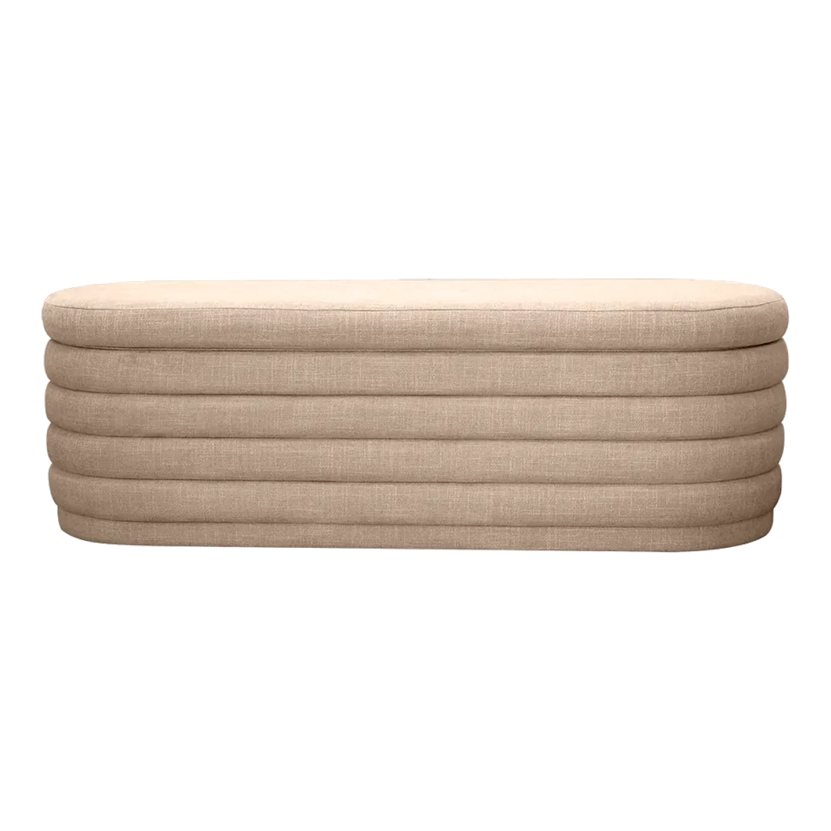 Devon Storage Bench Ottoman - Beige