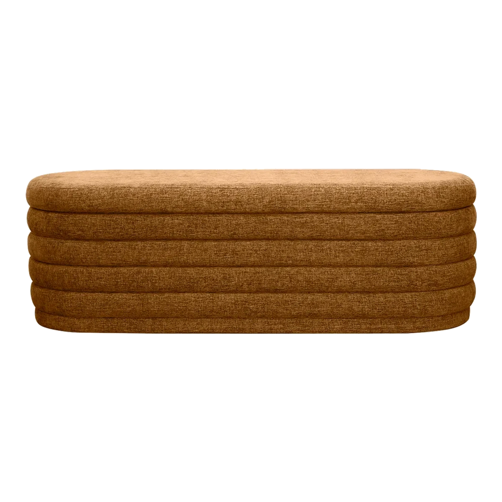 Devon Storage Bench Ottoman - Butterscotch