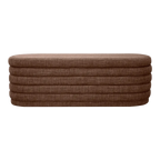 Devon Storage Bench Ottoman - Chocolate