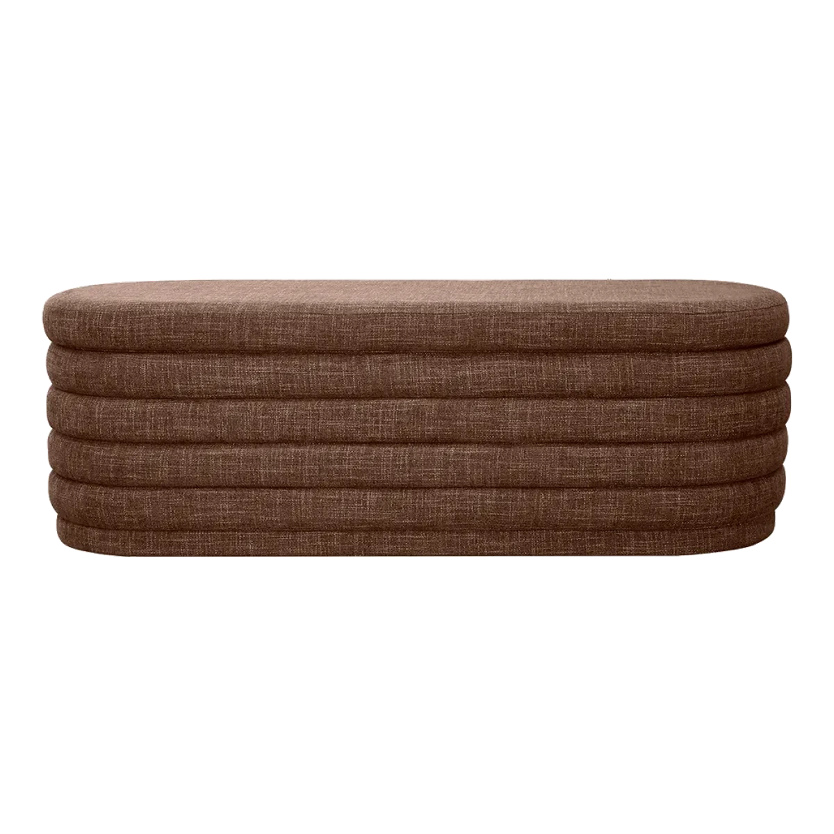 Devon Storage Bench Ottoman - Chocolate