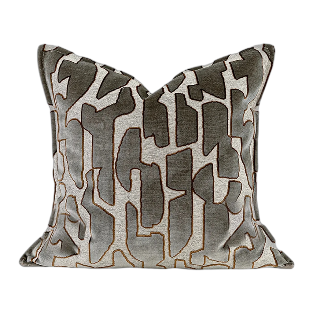 Amalfi Washed Linen Cushion - Sage Green