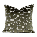 Milan Waffle Weave Cushion - Green