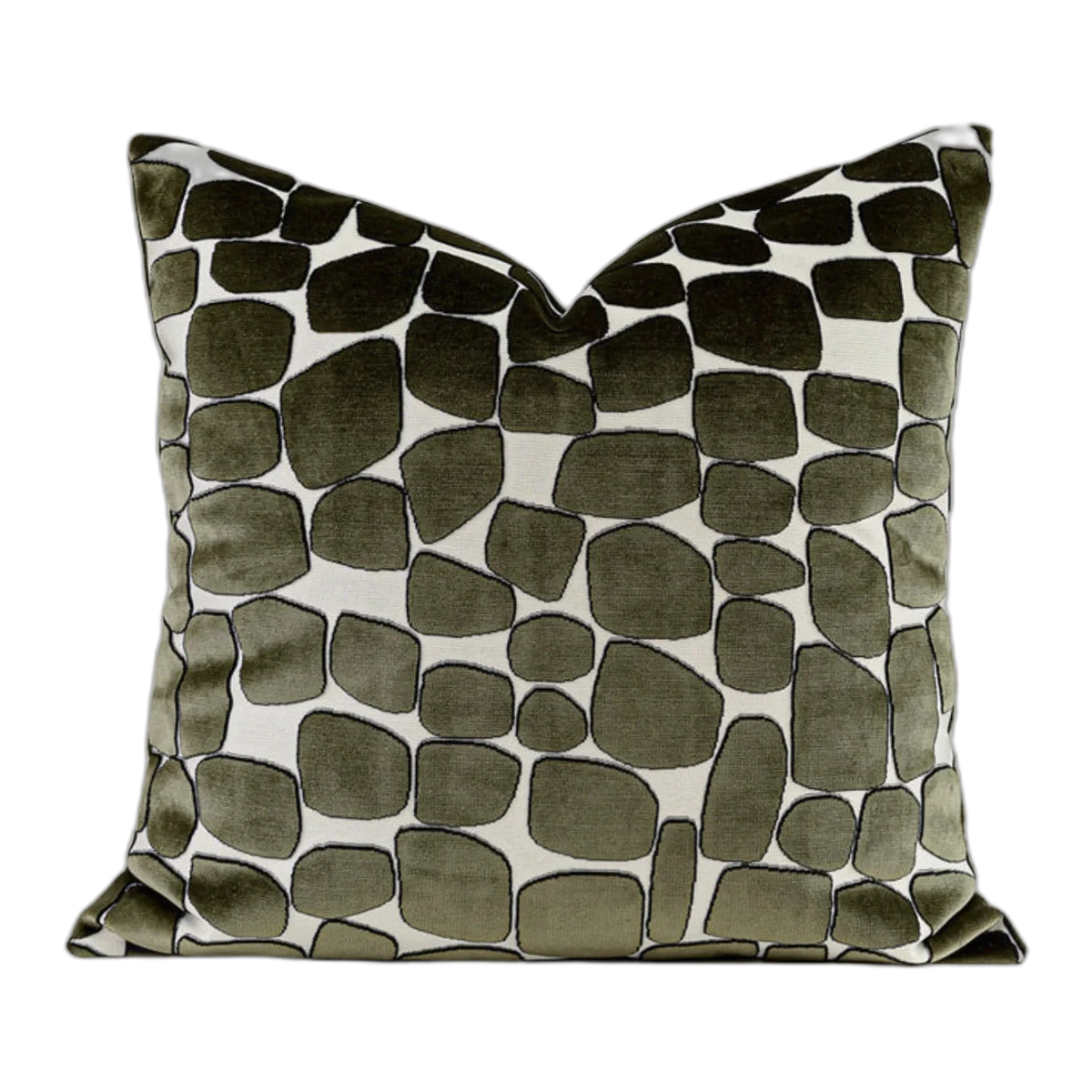 Milan Waffle Weave Cushion - Green