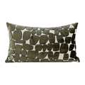 Milan Waffle Weave Lumbar Cushion - Green