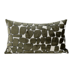 Milan Waffle Weave Lumbar Cushion - Green