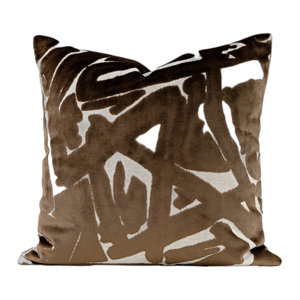 Palermo Chunky Knit Cushion - Brown