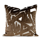 Palermo Chunky Knit Cushion - Brown
