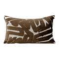 Palermo Chunky Knit Lumbar Cushion - Brown