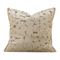 Sofia Embroidered Velvet Cushion - Orange-Gold